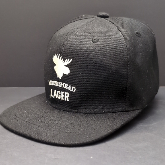 Moosehead Canadian Lager Men's Black Flat Bill Cap. - Picture 1 of 7